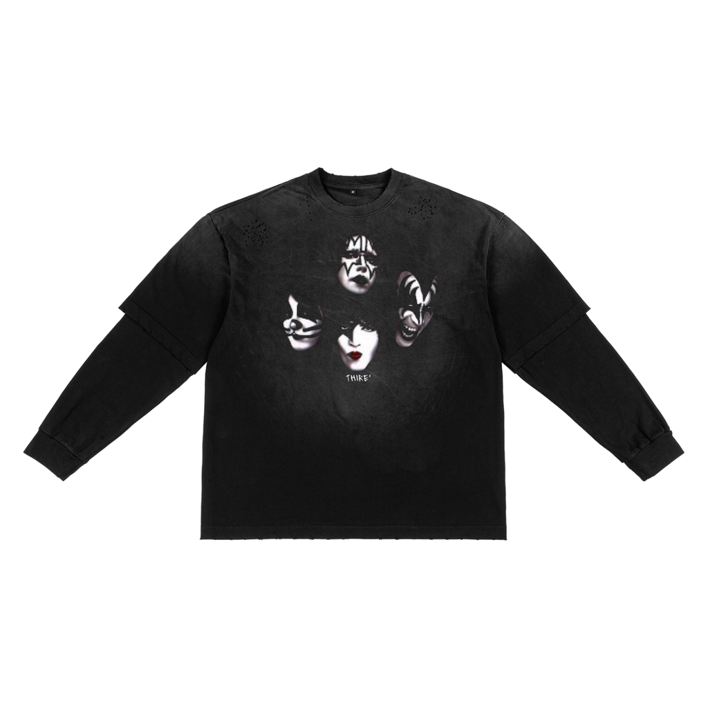 Thire' Kiss The Legends Faux Two-Piece T-Shirt